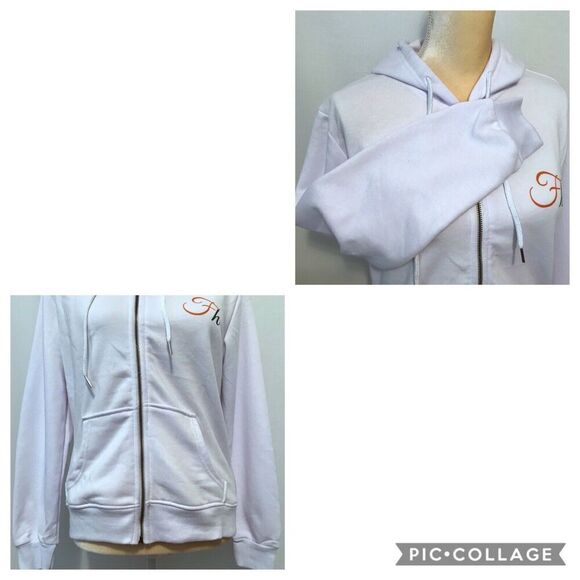 Foxhole NWOT White Hoodie Women Size S - Picture 7 of 8